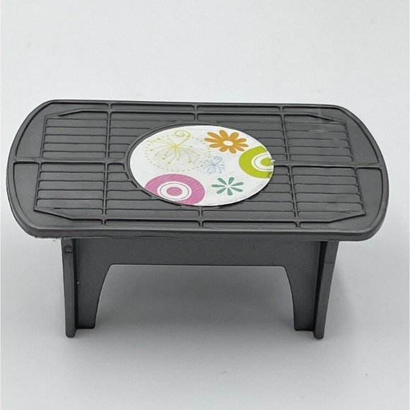 Barbie Replacement Laptop Computer Serving Tray Silver House Accessory - Picture 2 of 7